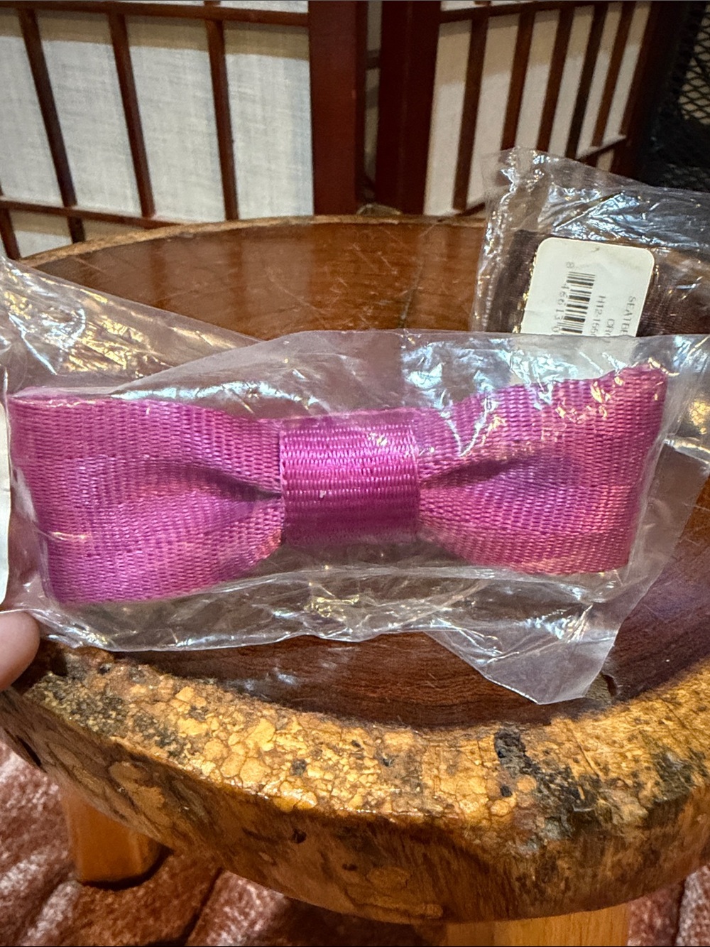Harvey’s Seatbelt Bag 2 Bows Small Magenta and Medium Brown Crocodile NEW